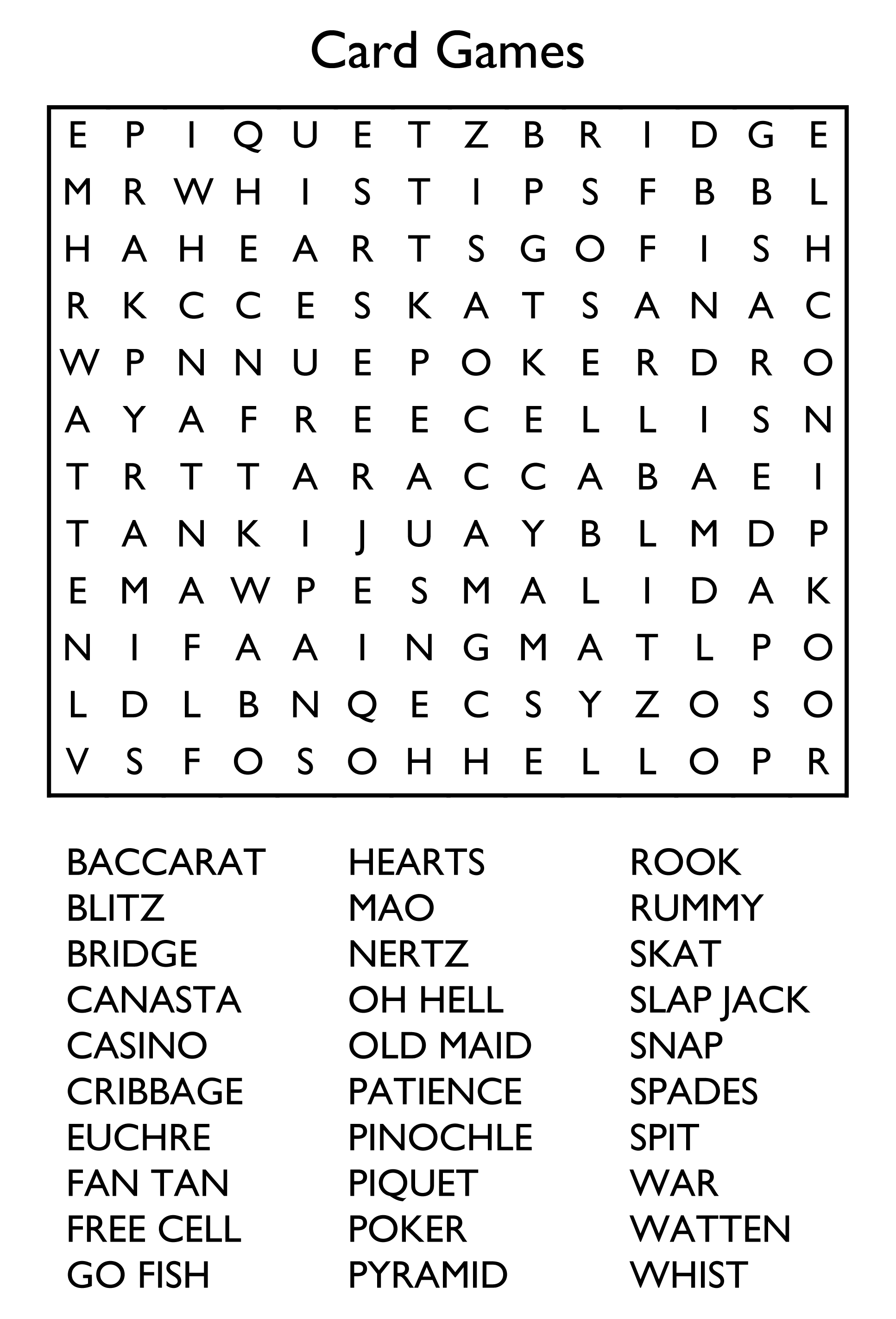 Extra Large Word Search Printable Promotions