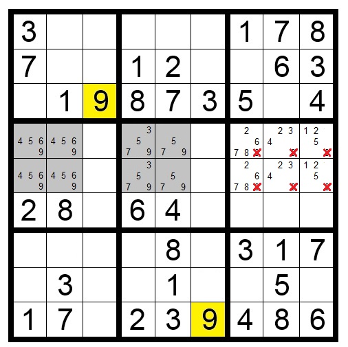 Sudoku Block-Block Interaction Example