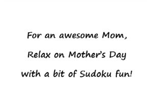 Mothers Day Sudoku Inscription