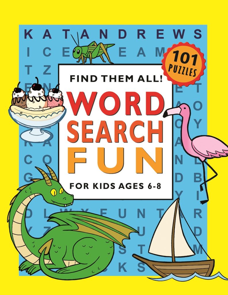 Kids word search puzzle book ages 6-8 large print