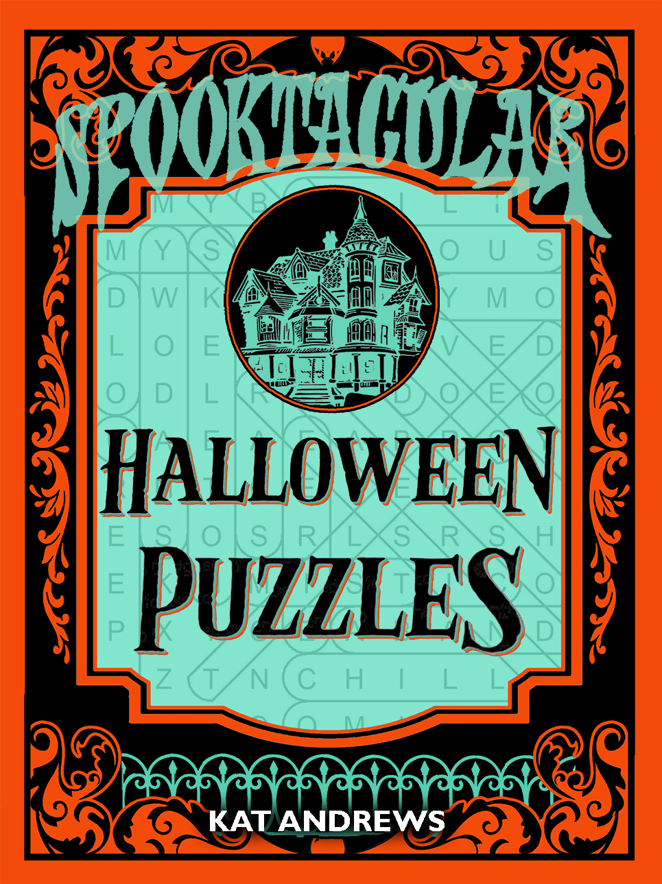 Halloween puzzle book for adults large print